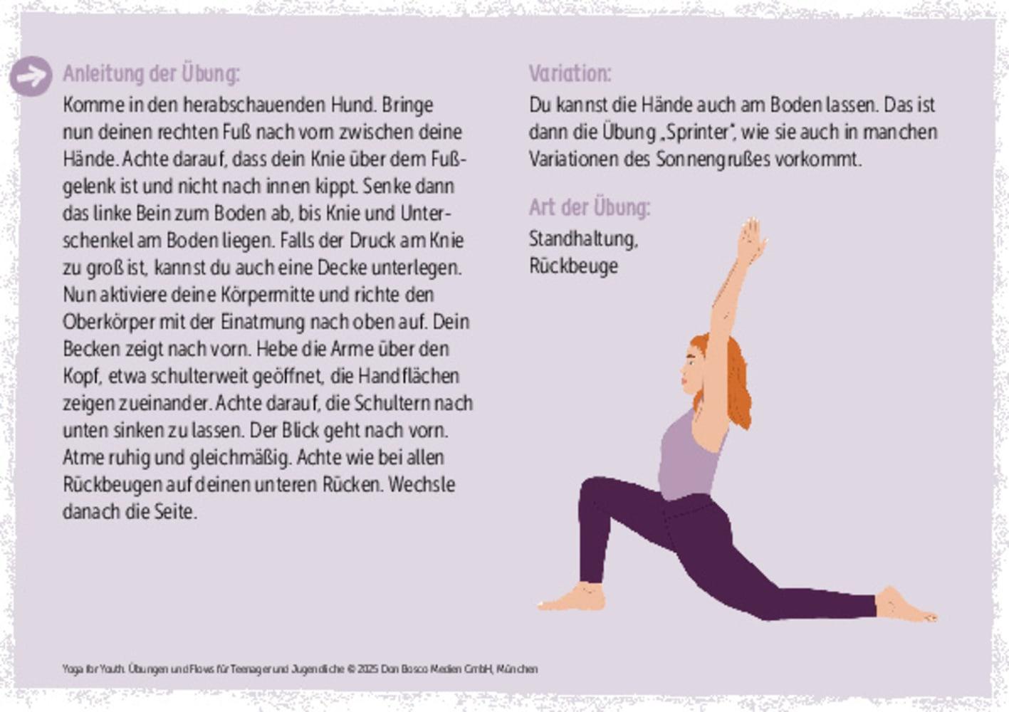 Beispielinhalt (Bild) Yoga for Youth. Übungen und Flows für Teenager und Jugendliche