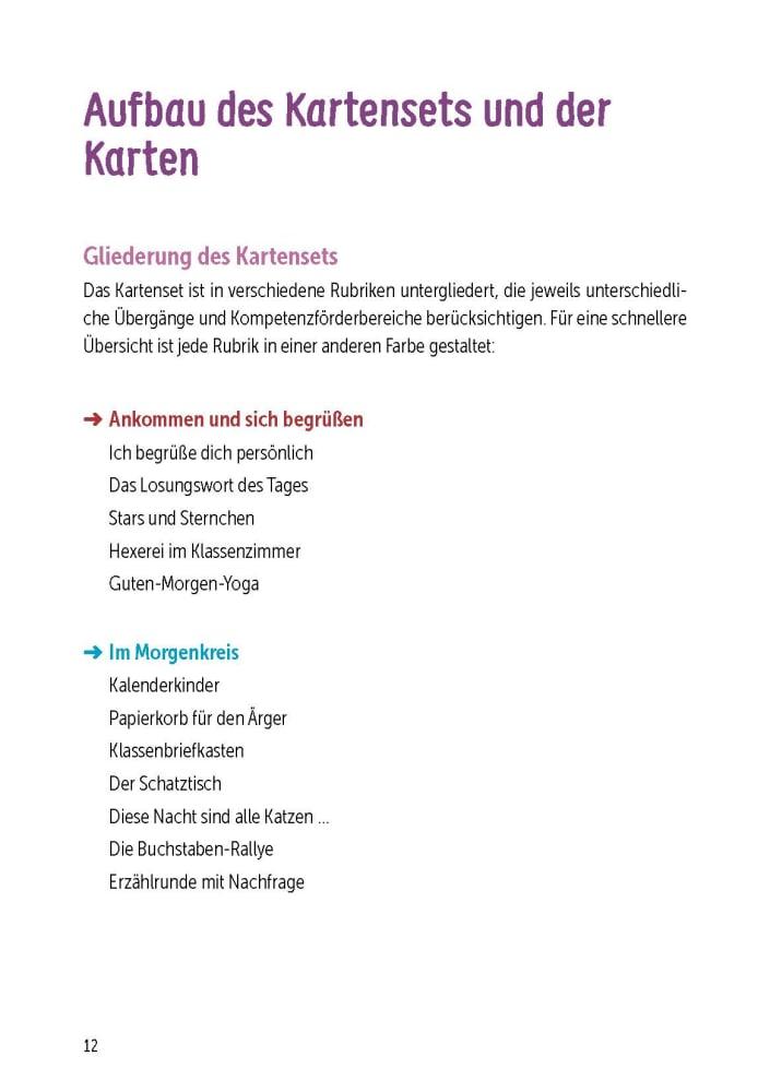 Beispielinhalt (Bild) 30 Rituale und Übergänge in der Grundschule. Für Orientierung, Sicherheit und Struktur im Schulalltag