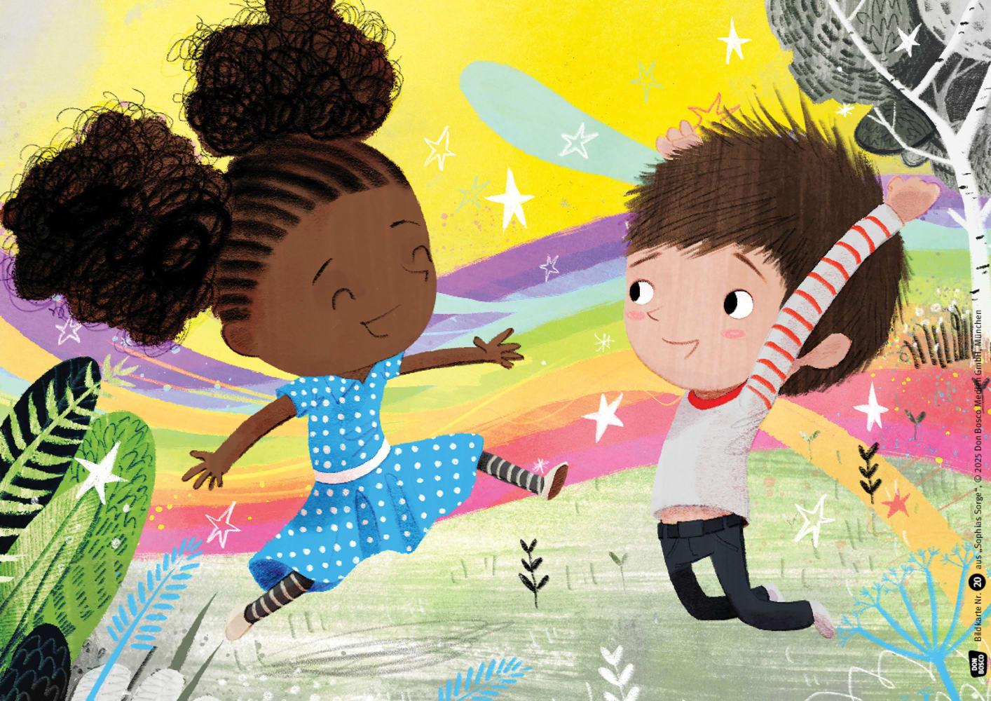 Beispielinhalt (Bild) Sophias Sorge. Kamishibai Bildkartenset