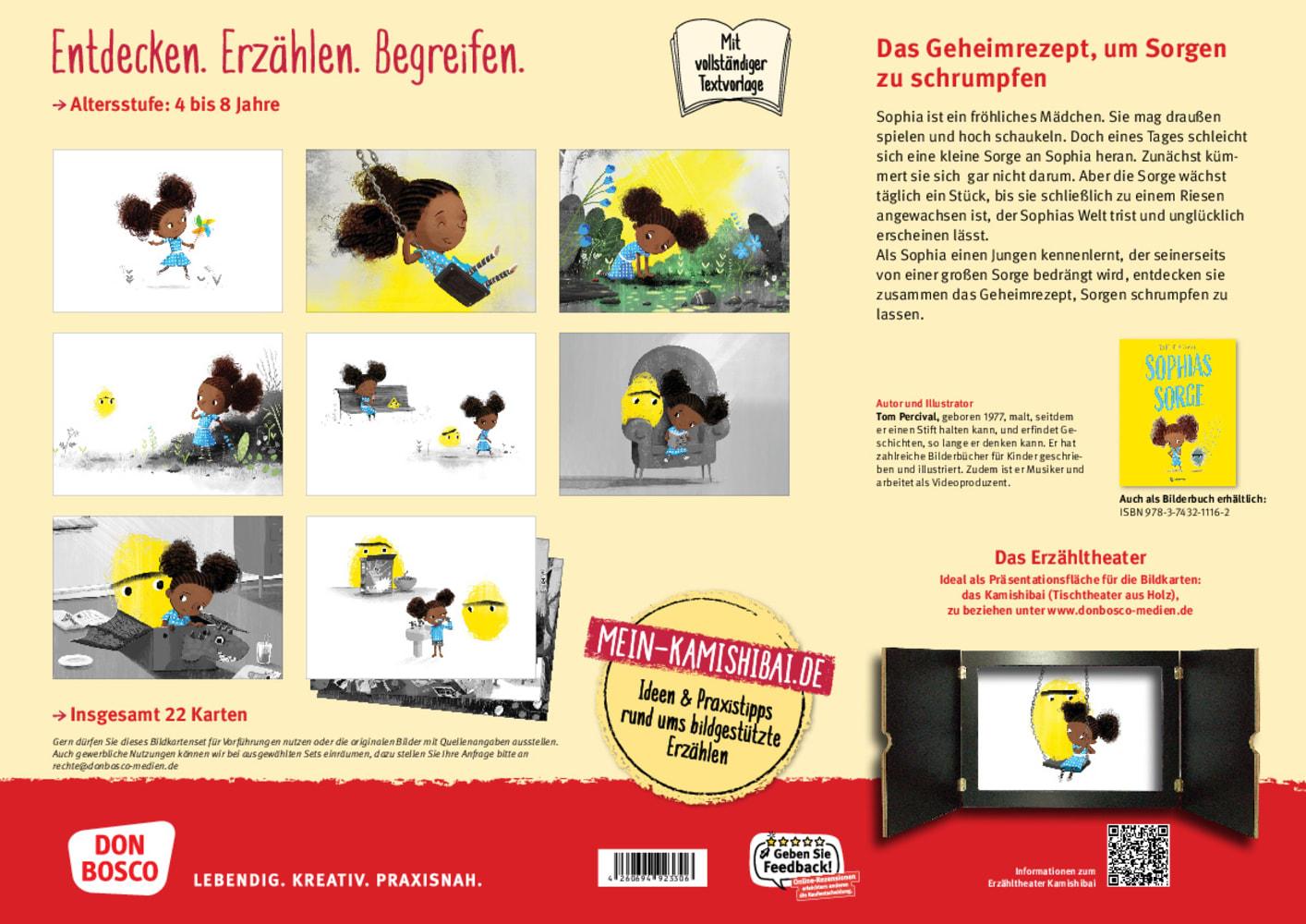 Beispielinhalt (Bild) Sophias Sorge. Kamishibai Bildkartenset