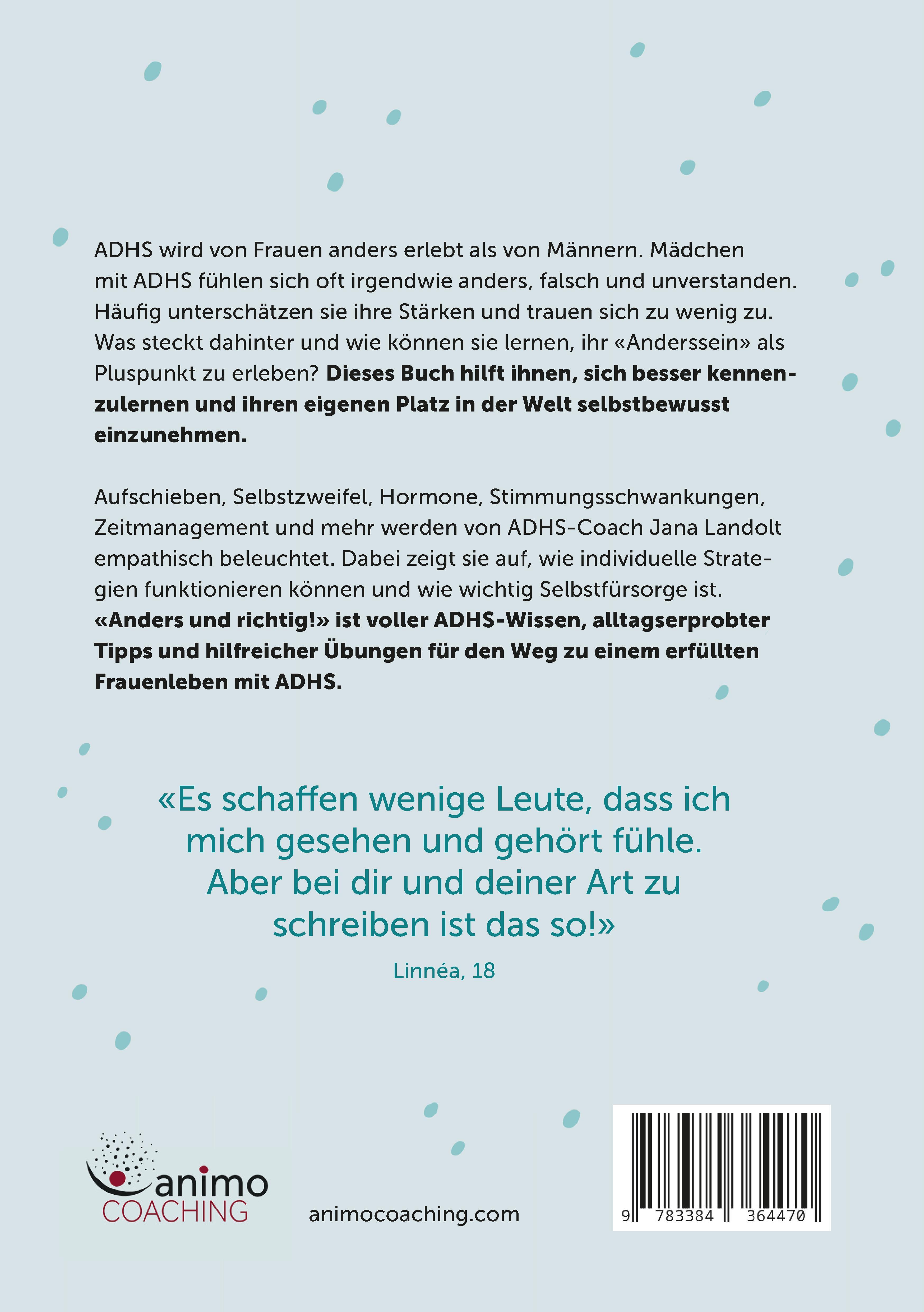 Rückseitencover Anders und richtig!