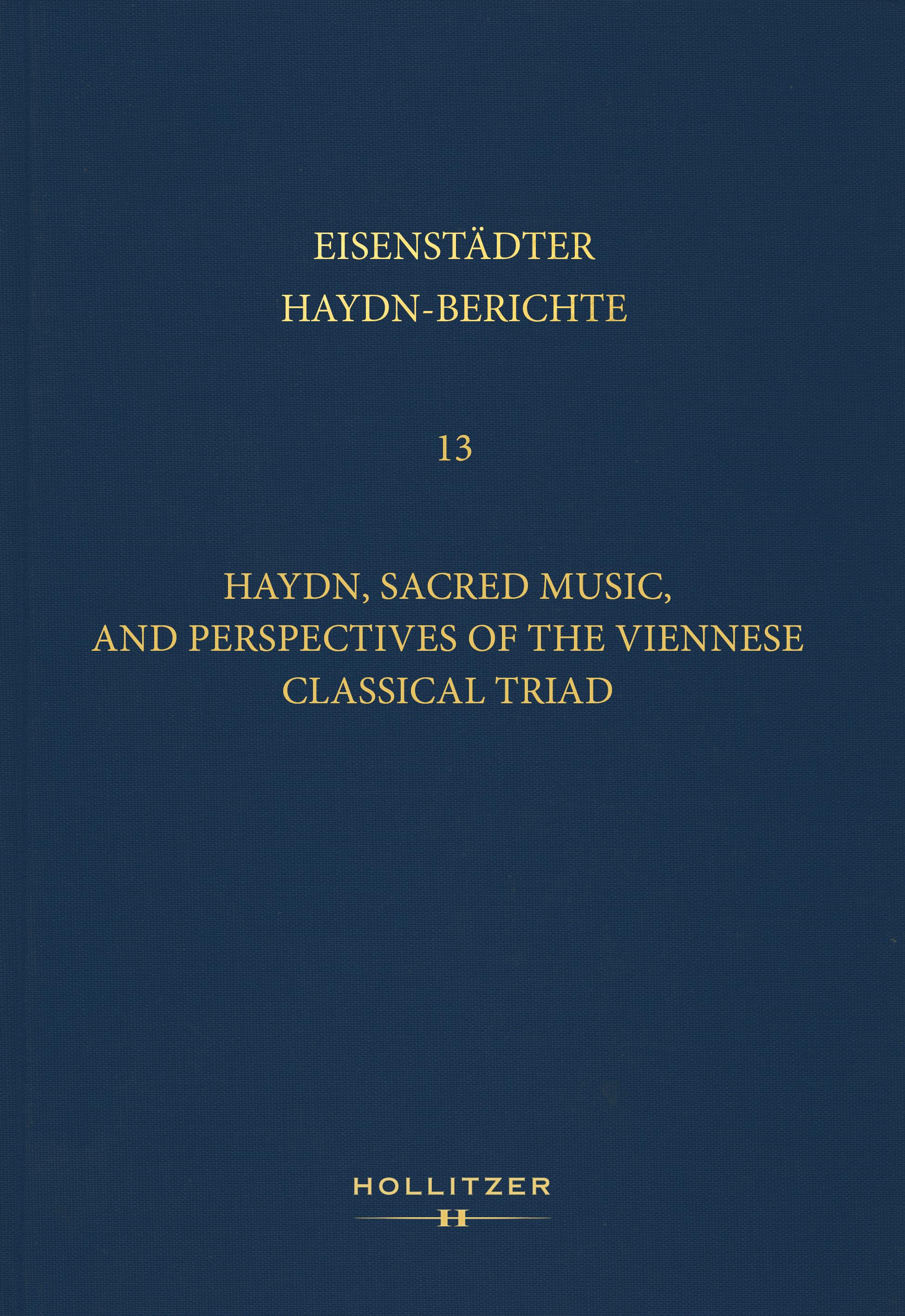 Vorderes Coverbild Haydn, Sacred Music, and Perspectives of the Viennese Classical Triad