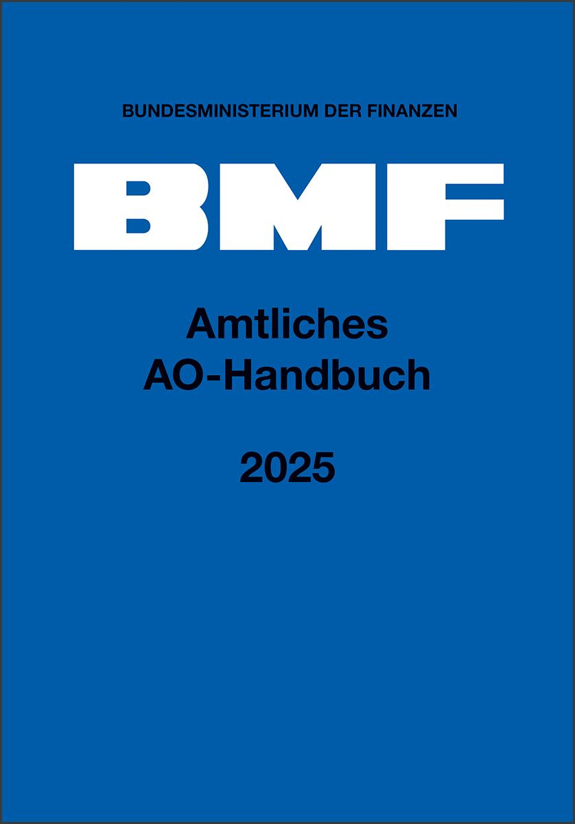 Vorderes Coverbild Amtliches AO-Handbuch 2025