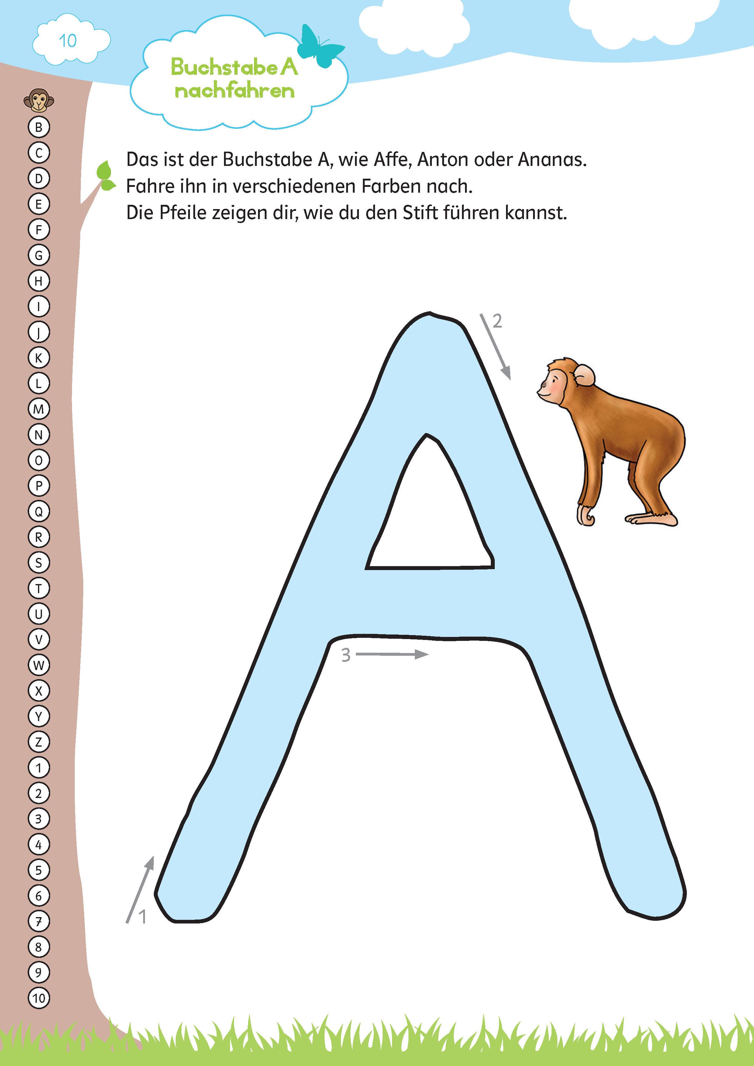 Beispielinhalt (Bild) Mein großes buntes Schwungübungs-Buch ab 5 Jahren