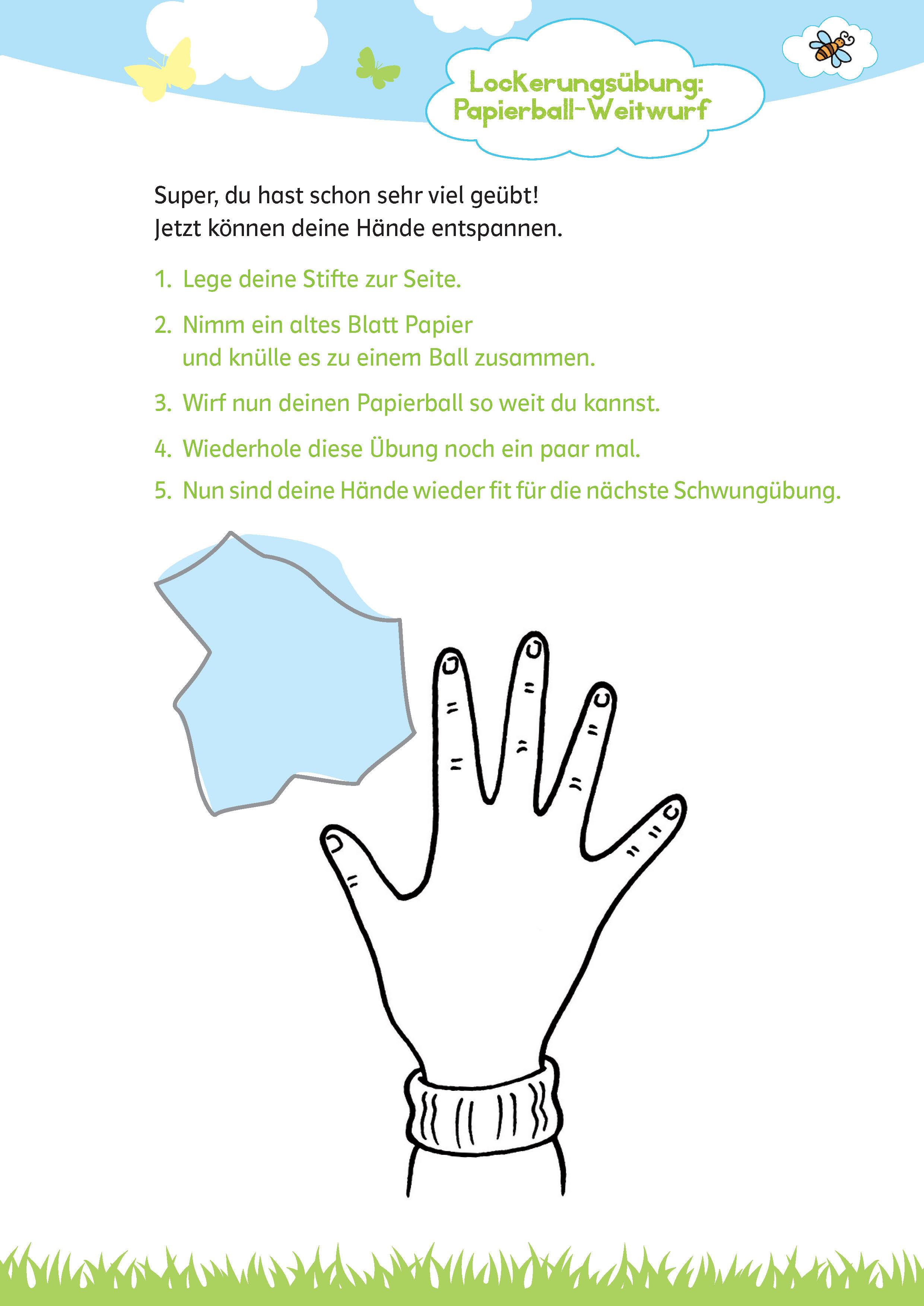 Beispielinhalt (Bild) Mein großes buntes Schwungübungs-Buch ab 5 Jahren