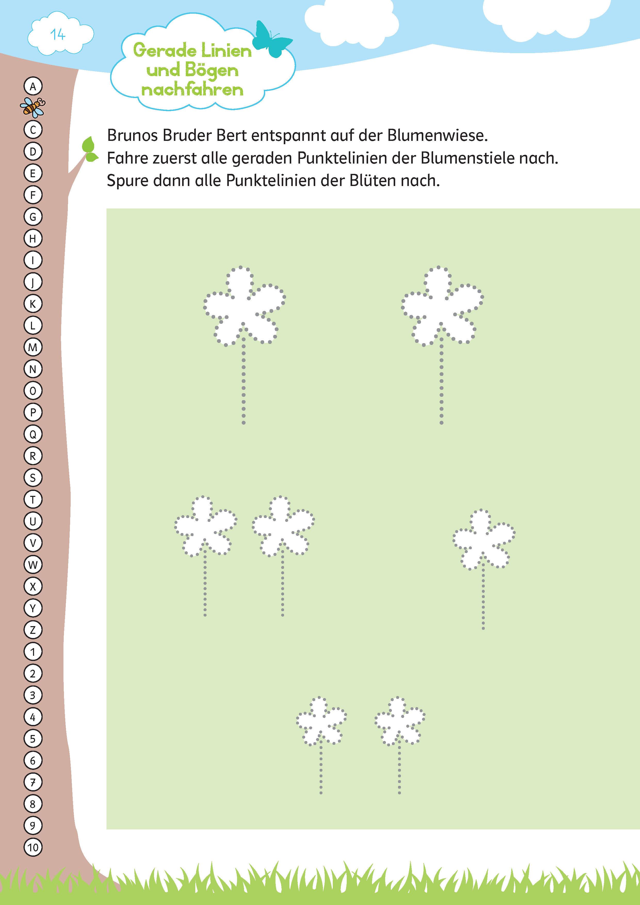 Beispielinhalt (Bild) Mein großes buntes Schwungübungs-Buch ab 5 Jahren