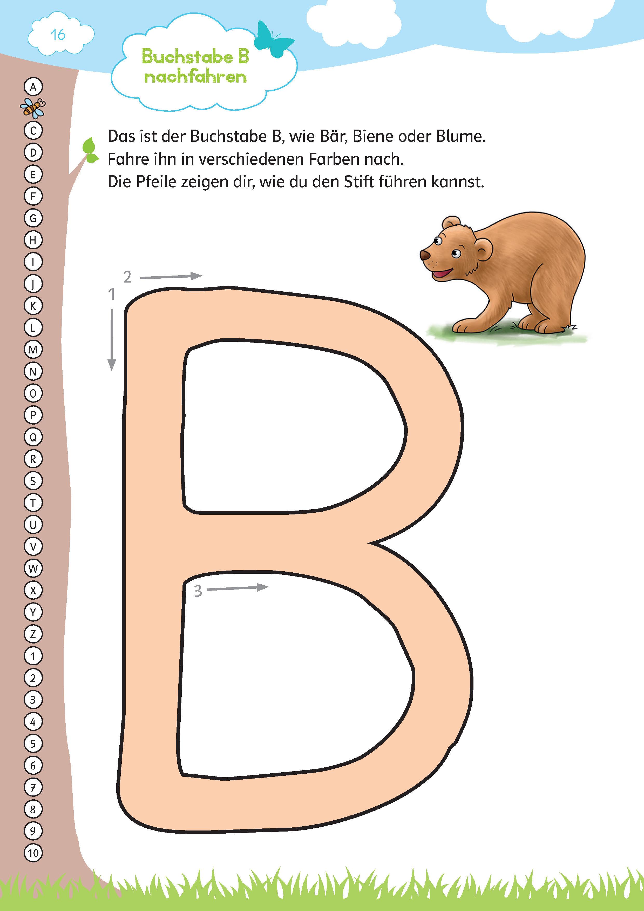 Beispielinhalt (Bild) Mein großes buntes Schwungübungs-Buch ab 5 Jahren