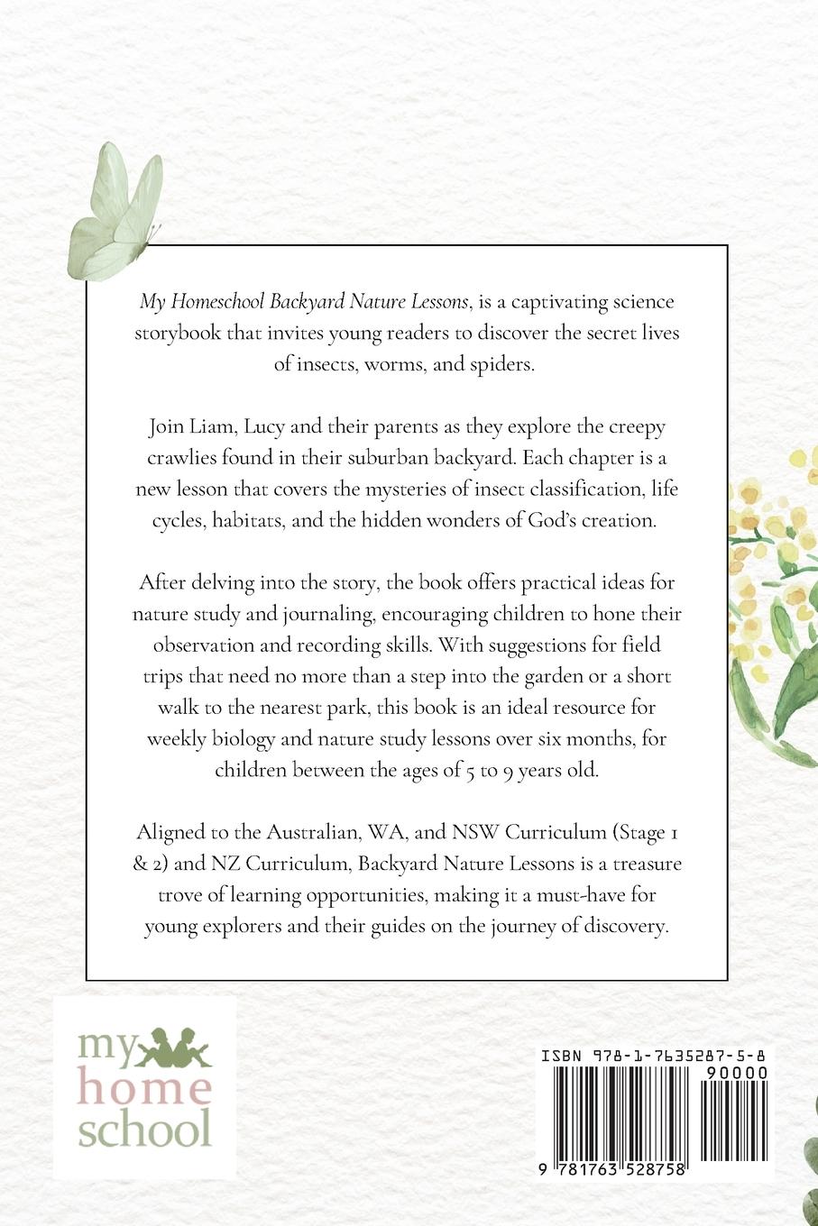 Rückseitencover My Homeschool Backyard Nature Lessons