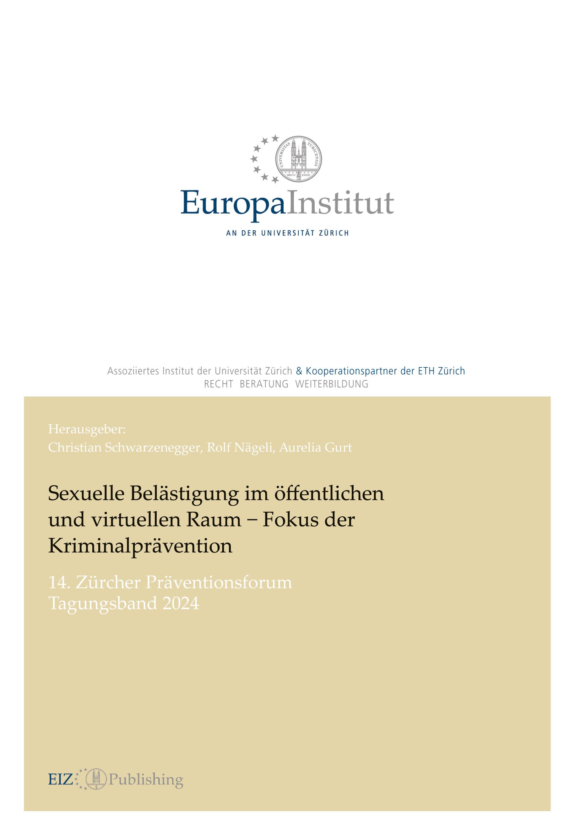 Vorderes Coverbild Sexuelle Belästigung im öffentlichen und virtuellen Raum ¿ Fokus der Kriminalprävention