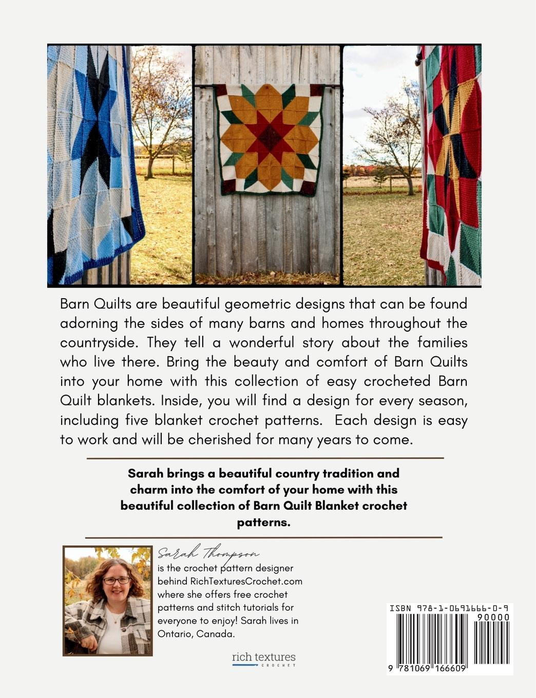 Rückseitencover Barn Quilt Blankets Five Beautiful Crochet Blanket Patterns