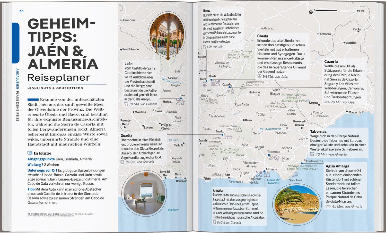 Beispielinhalt (Bild) LONELY PLANET Reiseführer Entdecke Andalusien