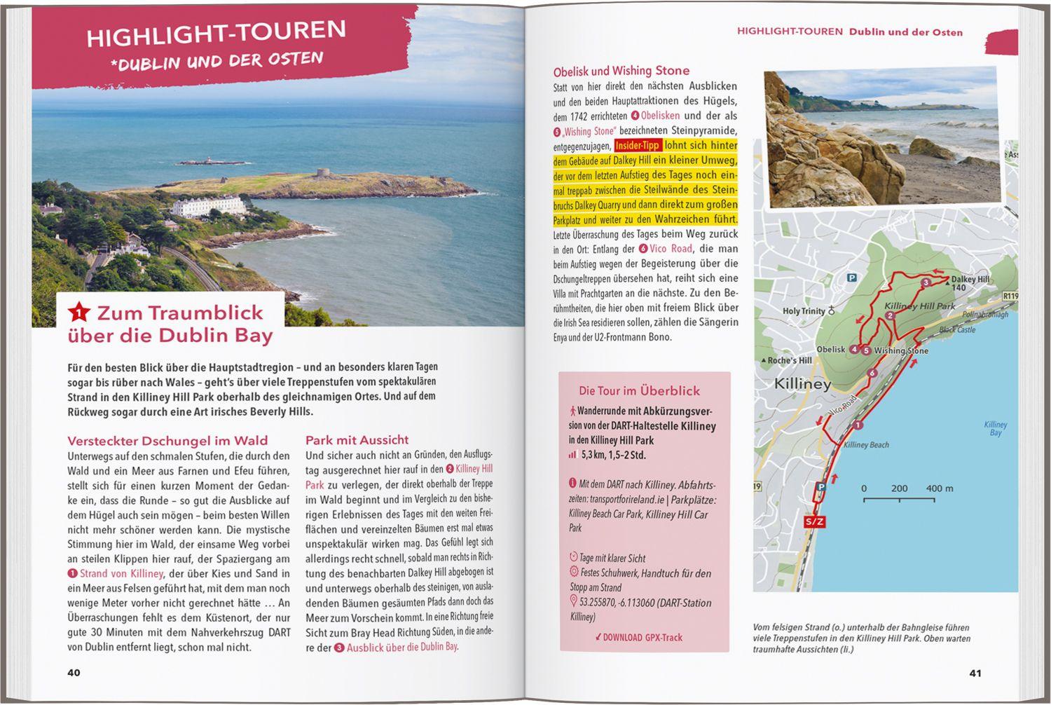 Beispielinhalt (Bild) MARCO POLO OUTDOOR GUIDE Reiseführer Irland & Nordirland