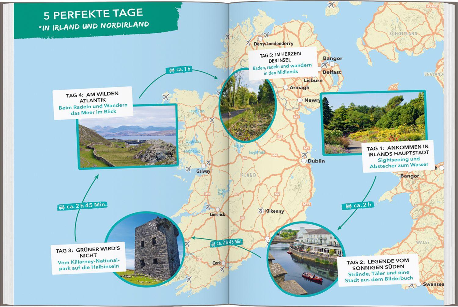 Beispielinhalt (Bild) MARCO POLO OUTDOOR GUIDE Reiseführer Irland & Nordirland