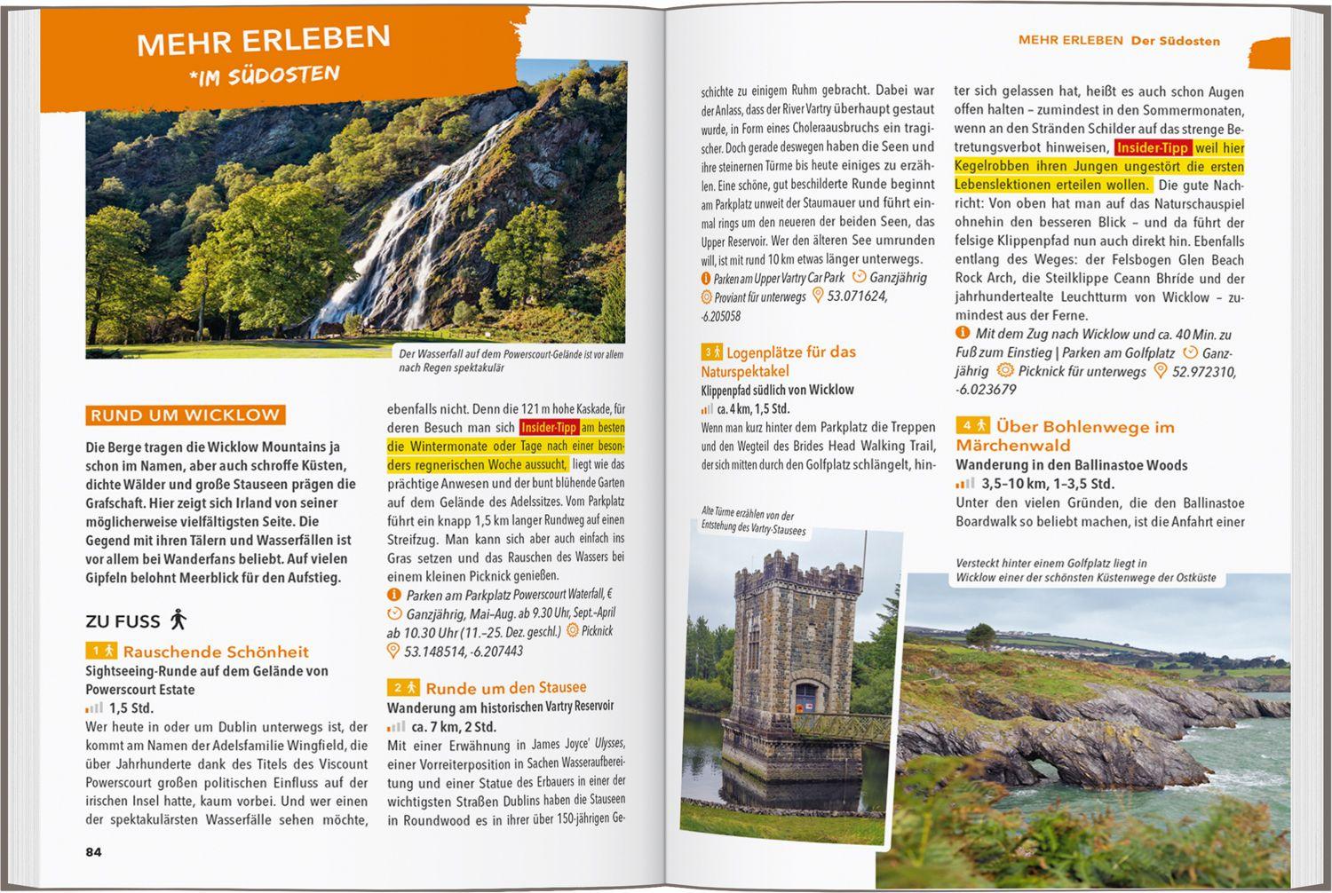 Beispielinhalt (Bild) MARCO POLO OUTDOOR GUIDE Reiseführer Irland & Nordirland