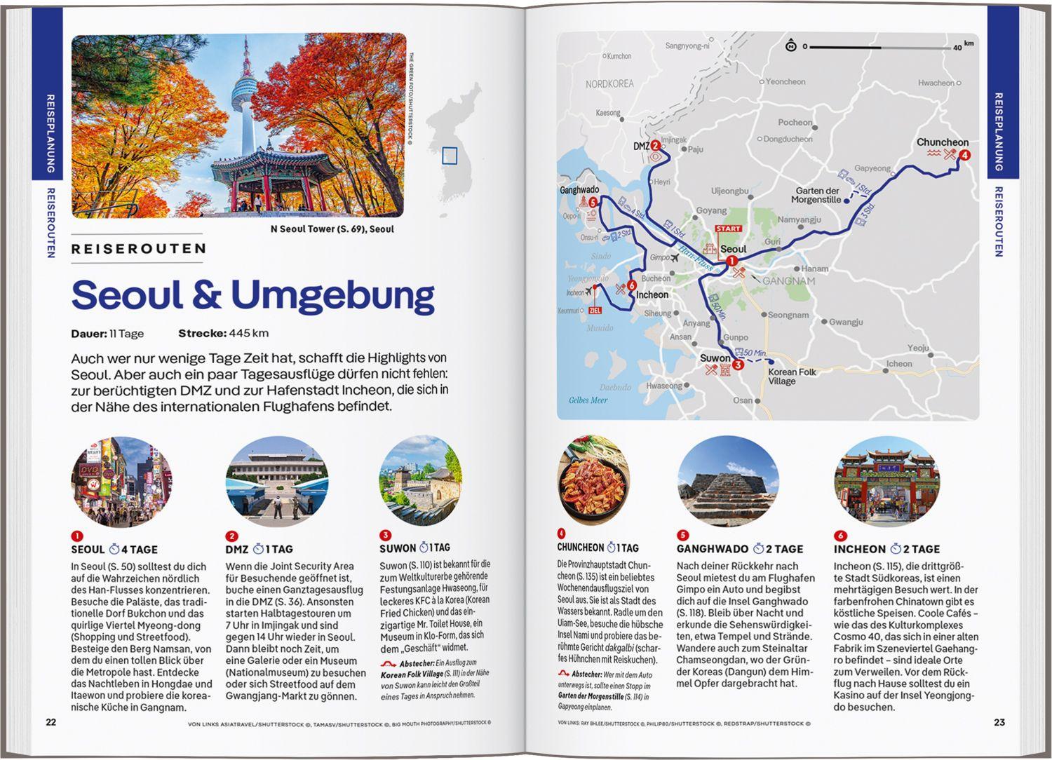 Beispielinhalt (Bild) LONELY PLANET Reiseführer Südkorea