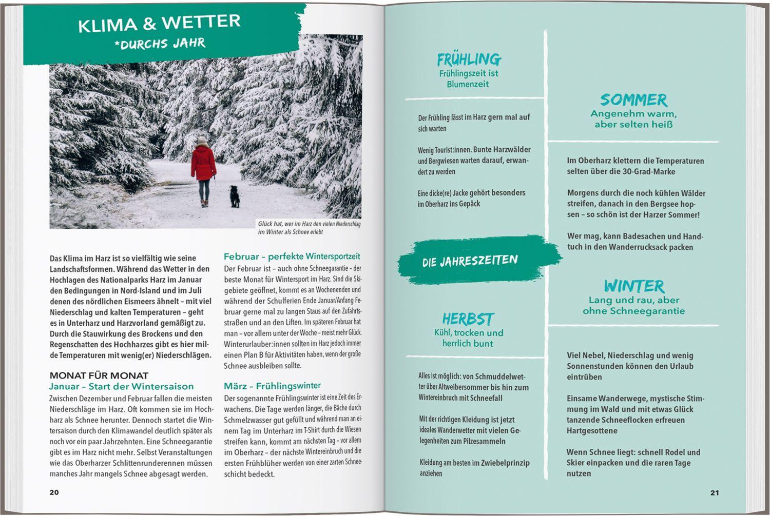 Beispielinhalt (Bild) MARCO POLO OUTDOOR GUIDE Reiseführer Harz