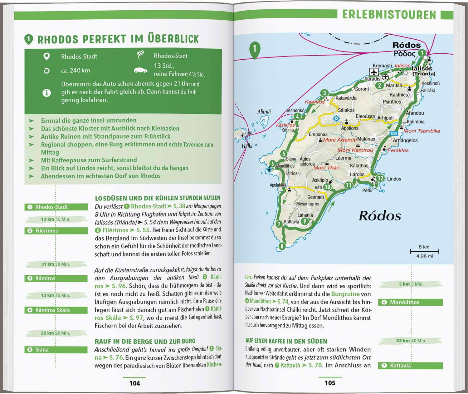 Beispielinhalt (Bild) MARCO POLO Reiseführer Rhodos