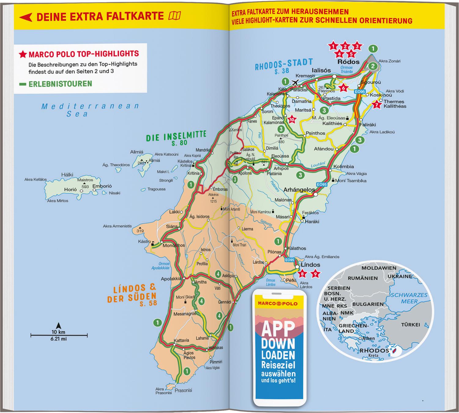 Beispielinhalt (Bild) MARCO POLO Reiseführer Rhodos