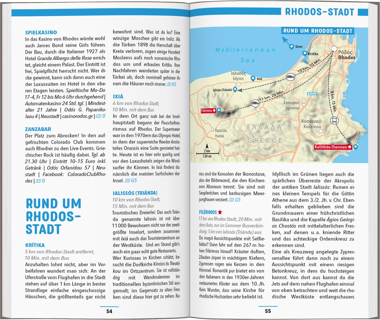 Beispielinhalt (Bild) MARCO POLO Reiseführer Rhodos