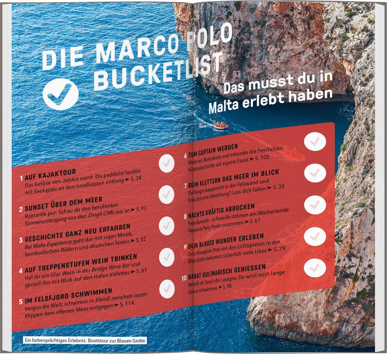 Beispielinhalt (Bild) MARCO POLO Reiseführer Malta & Gozo