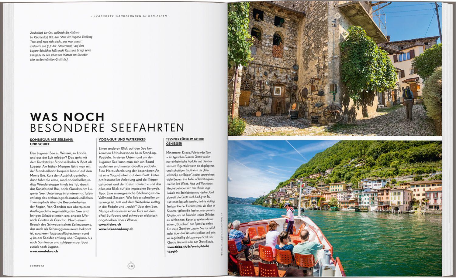 Beispielinhalt (Bild) LONELY PLANET Bildband Legendäre Wanderungen in den Alpen