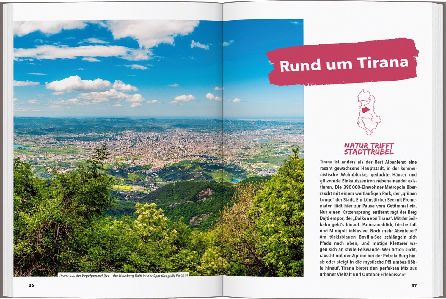 Beispielinhalt (Bild) MARCO POLO OUTDOOR GUIDE Reiseführer Albanien