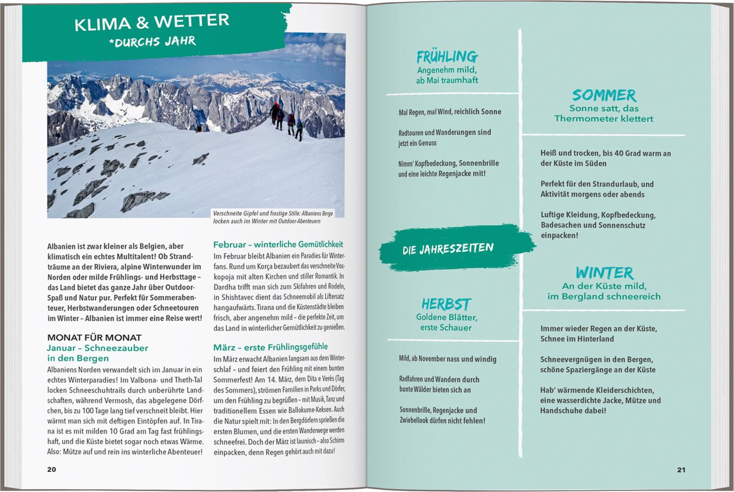 Beispielinhalt (Bild) MARCO POLO OUTDOOR GUIDE Reiseführer Albanien
