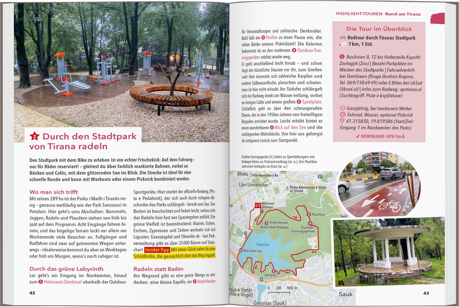 Beispielinhalt (Bild) MARCO POLO OUTDOOR GUIDE Reiseführer Albanien