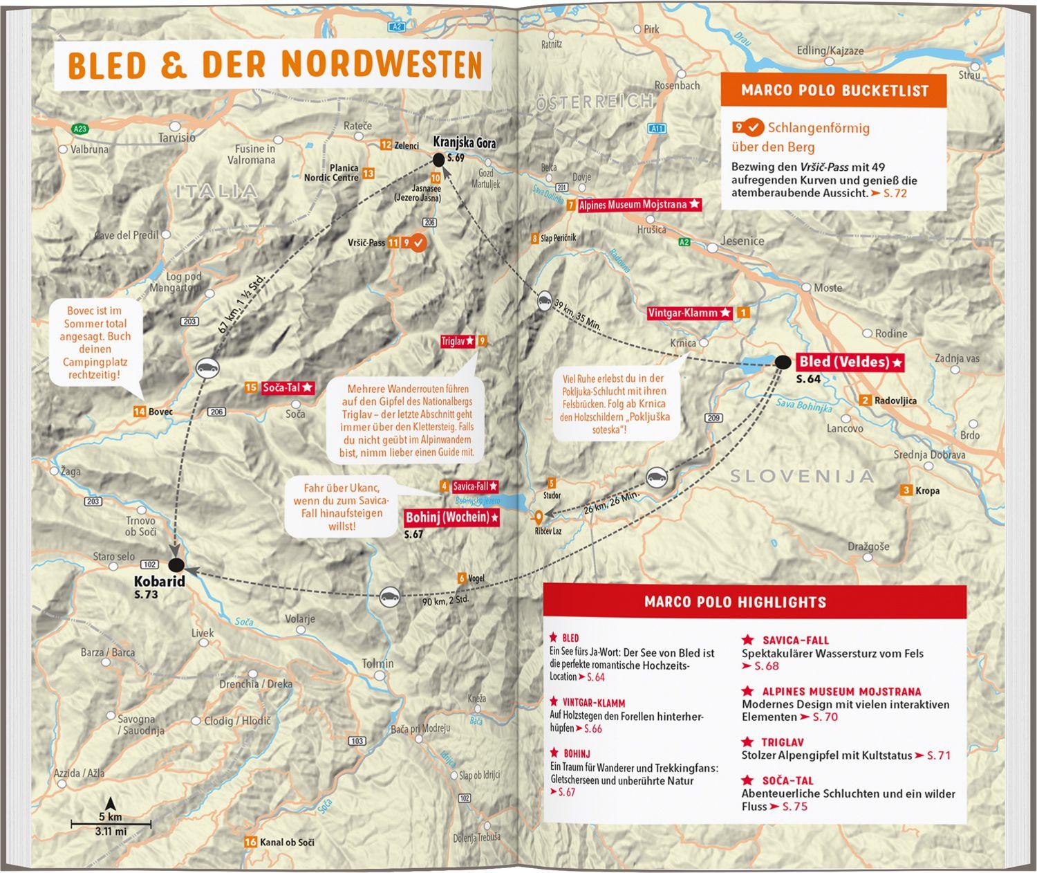Beispielinhalt (Bild) MARCO POLO Reiseführer Slowenien