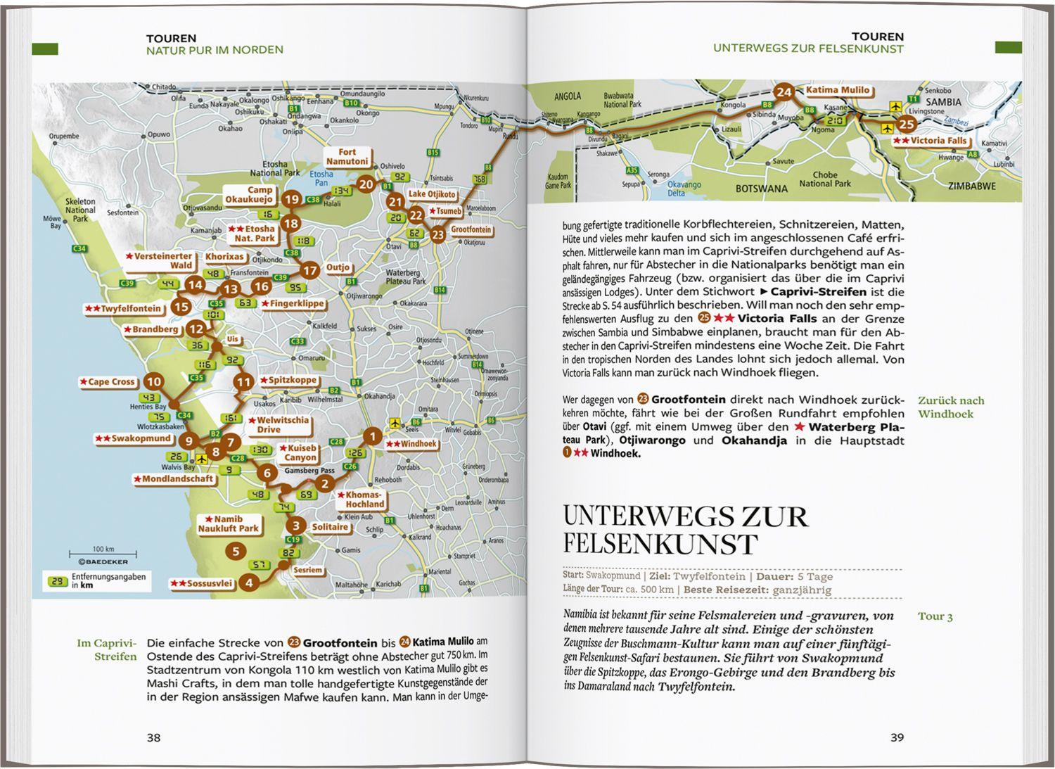 Beispielinhalt (Bild) Baedeker Reiseführer Namibia