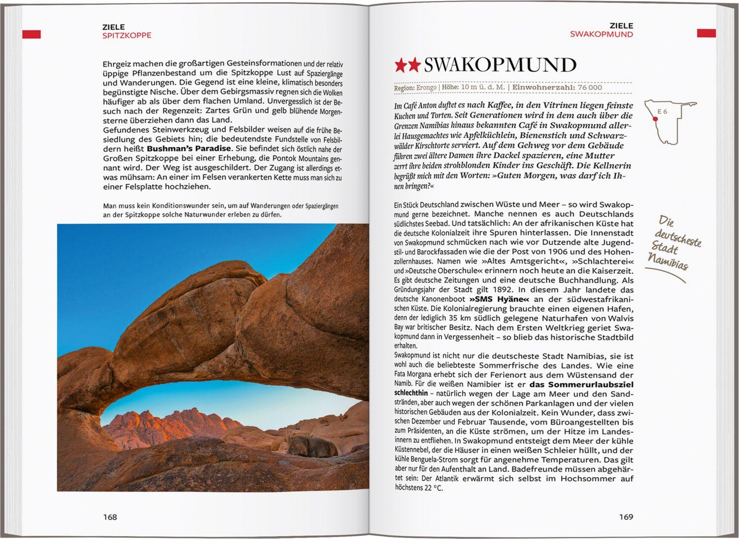 Beispielinhalt (Bild) Baedeker Reiseführer Namibia
