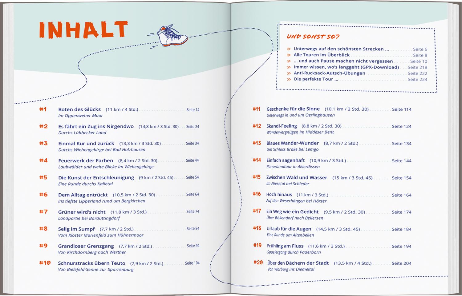 Beispielinhalt (Bild) DUMONT Wanderzeit im Teutoburger Wald