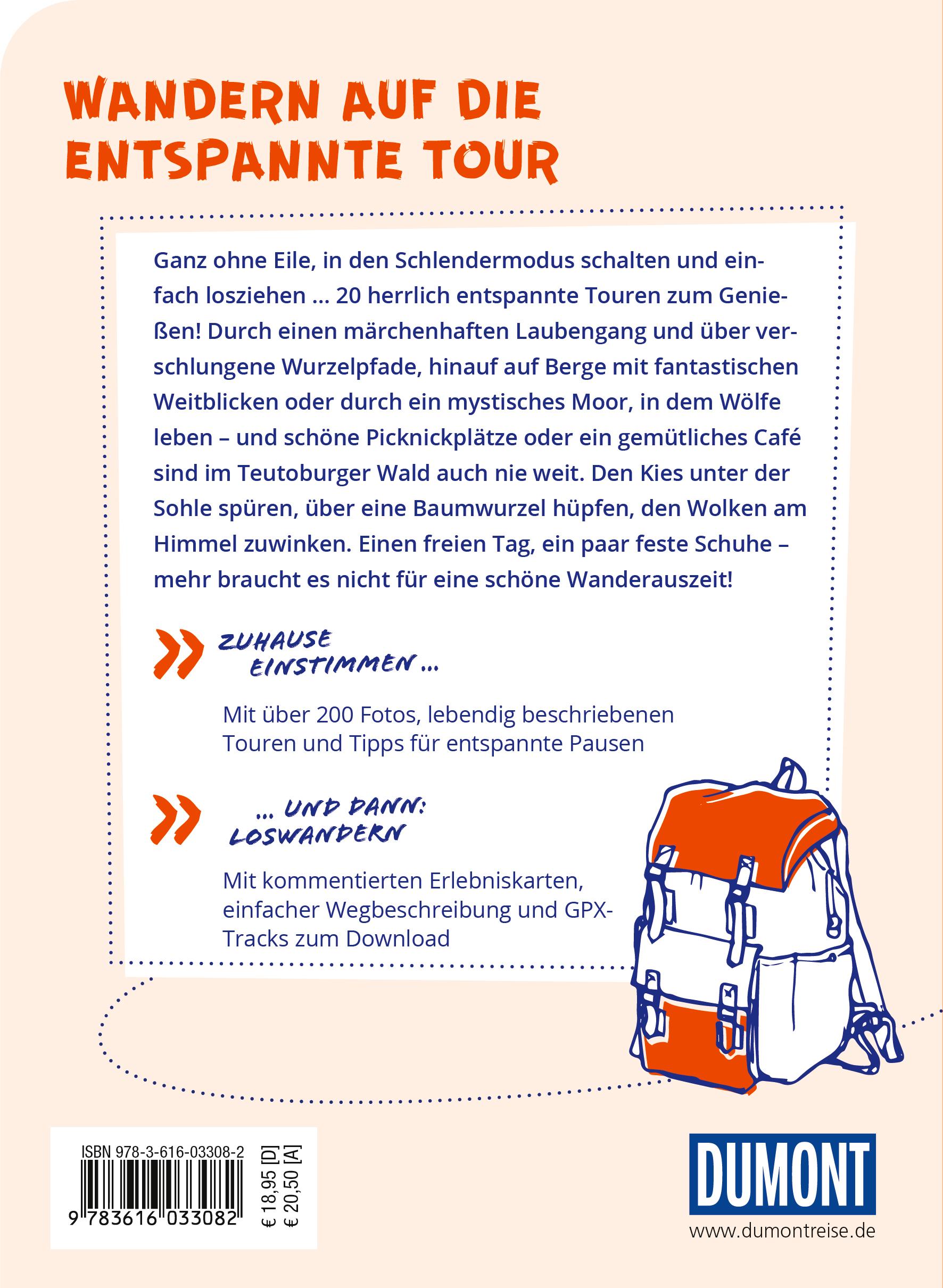 Rückseitencover DUMONT Wanderzeit im Teutoburger Wald