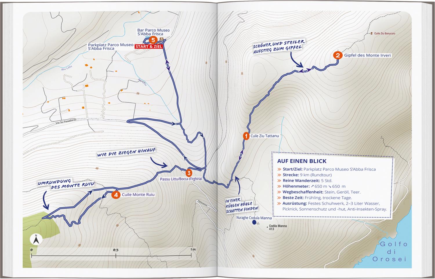 Beispielinhalt (Bild) DUMONT Wanderzeit auf Sardinien