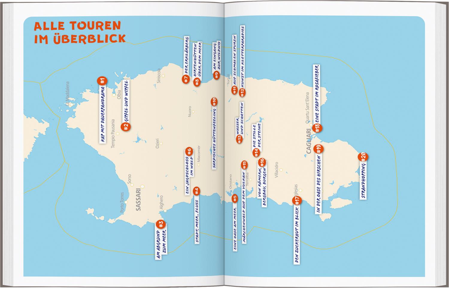 Beispielinhalt (Bild) DUMONT Wanderzeit auf Sardinien