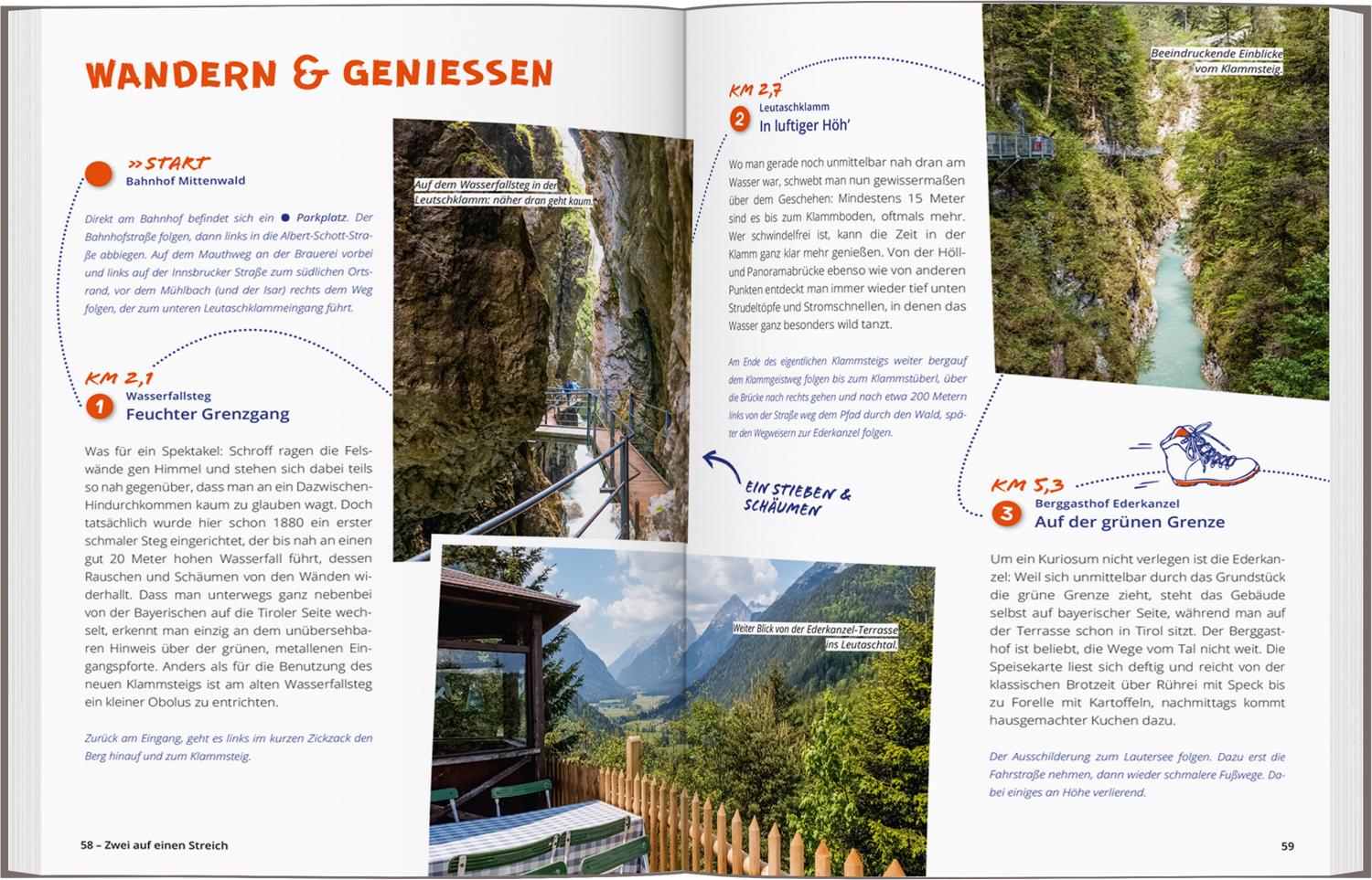 Beispielinhalt (Bild) DUMONT Wanderzeit in den Bayerischen Voralpen