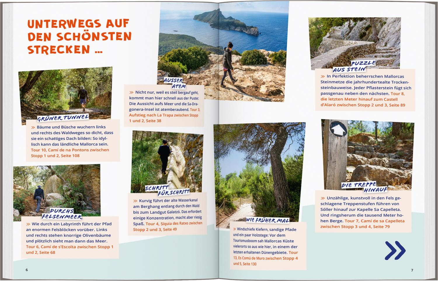 Beispielinhalt (Bild) DUMONT Wanderzeit auf Mallorca