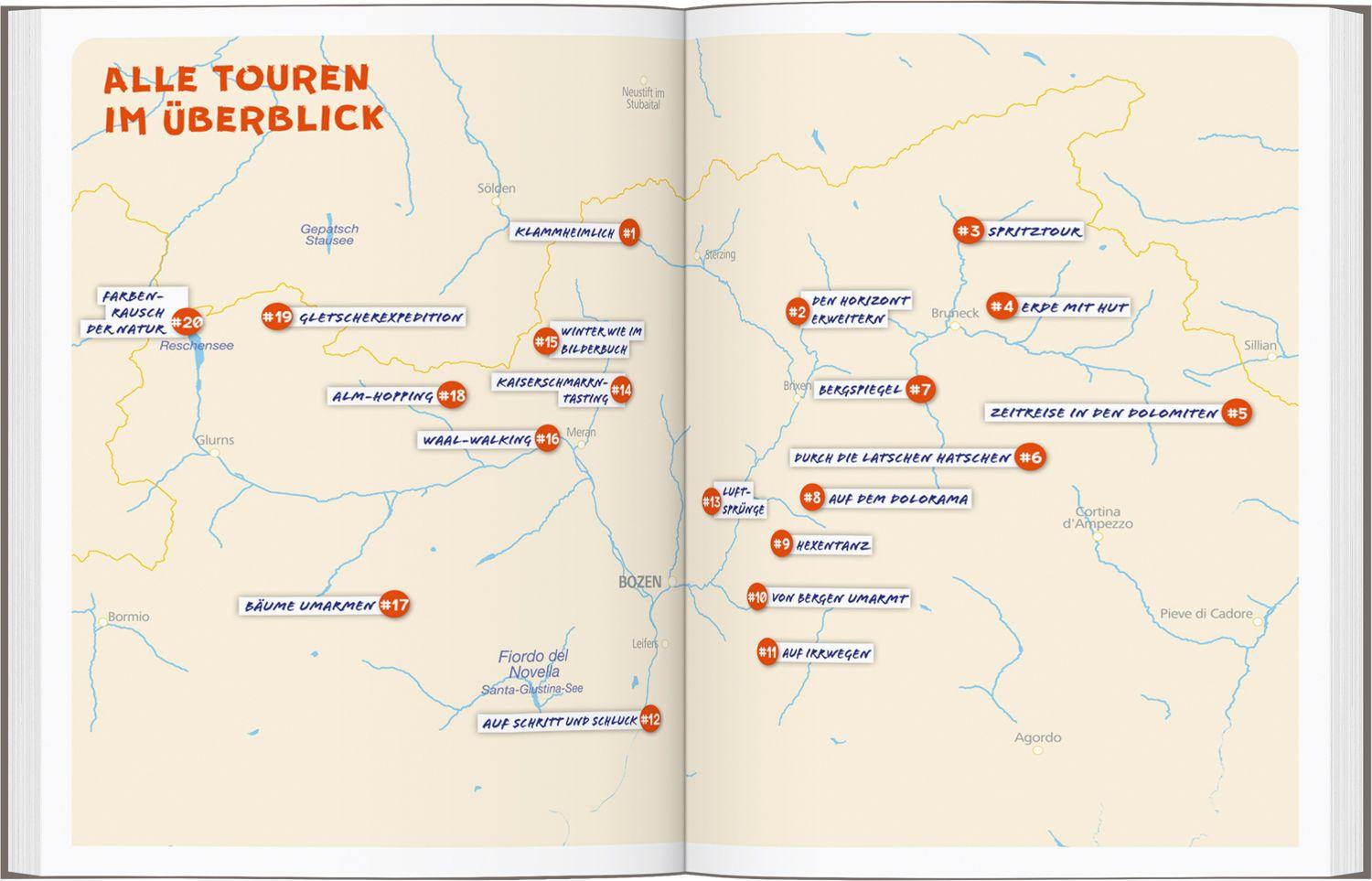 Beispielinhalt (Bild) DUMONT Wanderzeit in Südtirol