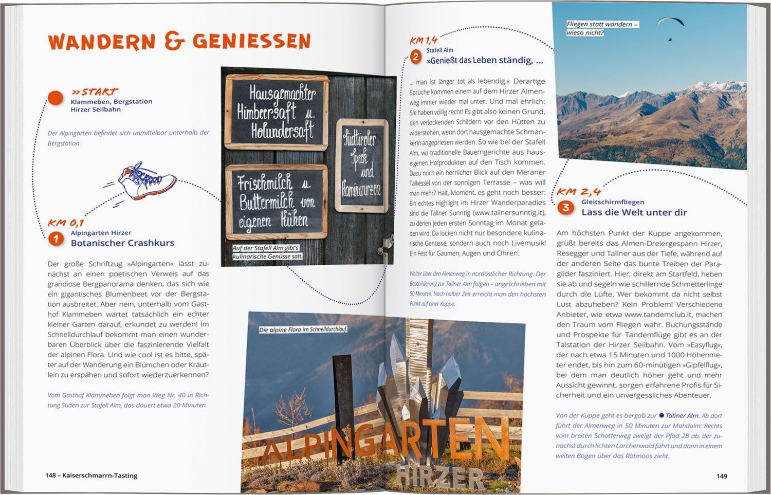 Beispielinhalt (Bild) DUMONT Wanderzeit in Südtirol