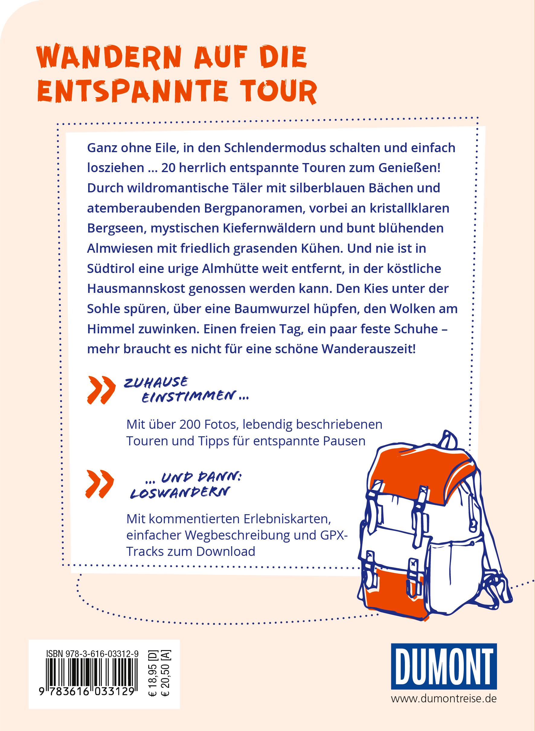 Rückseitencover DUMONT Wanderzeit in Südtirol