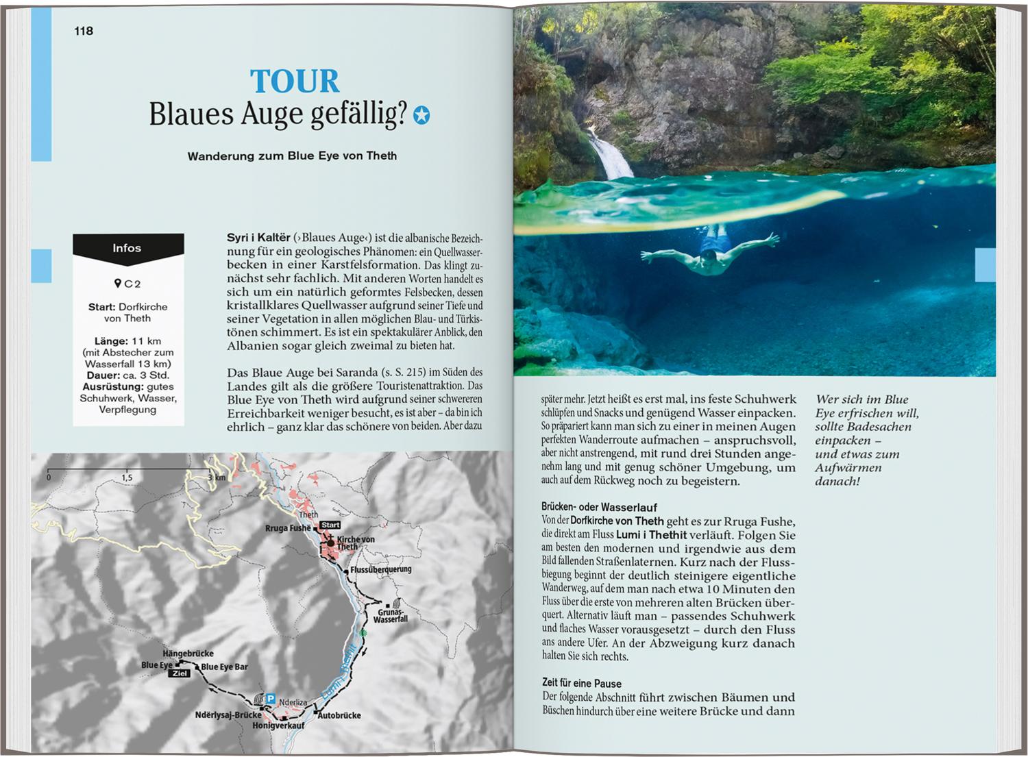 Beispielinhalt (Bild) DUMONT Reise-Taschenbuch Reiseführer Albanien