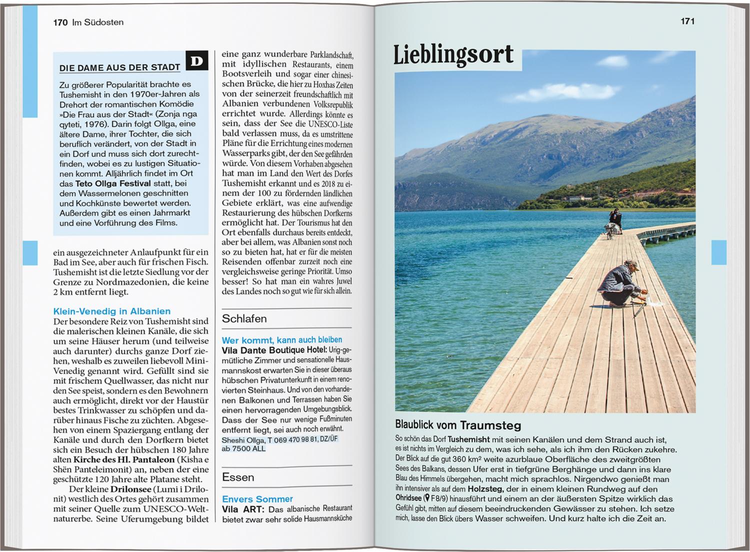 Beispielinhalt (Bild) DUMONT Reise-Taschenbuch Reiseführer Albanien