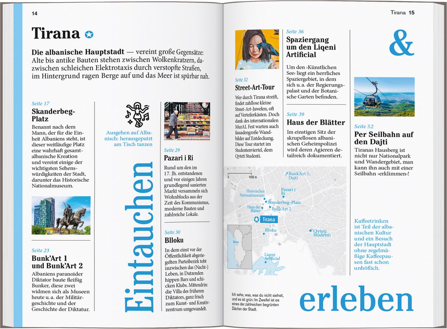 Beispielinhalt (Bild) DUMONT Reise-Taschenbuch Reiseführer Albanien