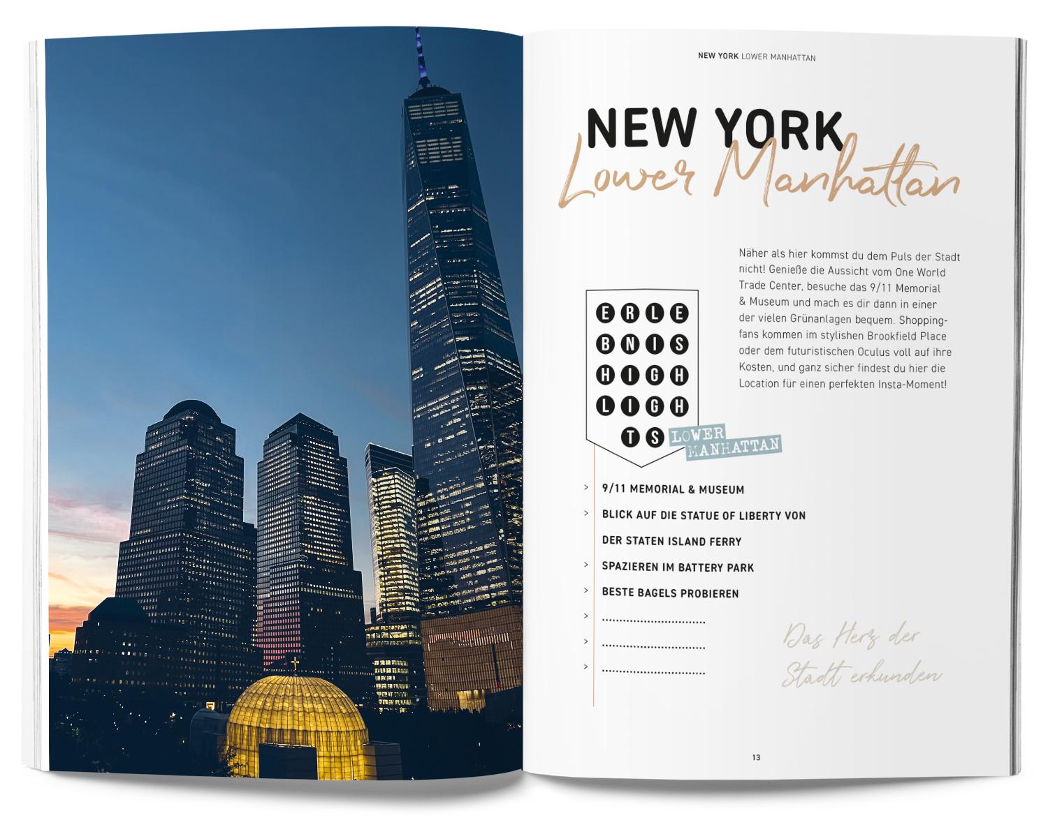 Beispielinhalt (Bild) GuideMe Reiseführer New York