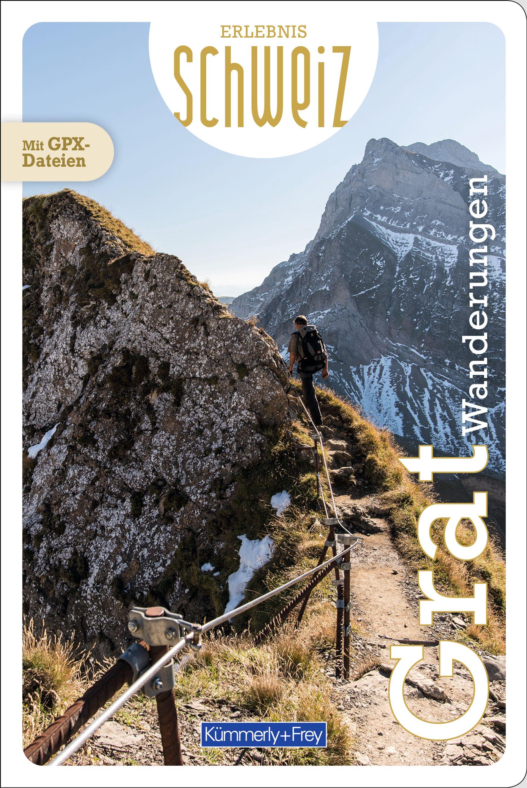 Vorderes Coverbild Kümmerly+Frey Erlebnis Schweiz Gratwanderungen - Wanderführer