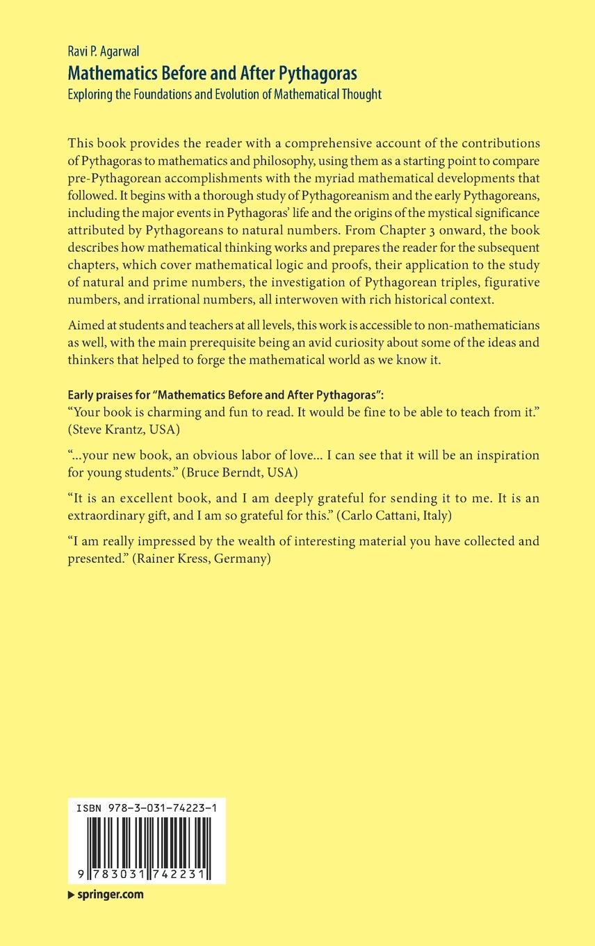 Rückseitencover Mathematics Before and After Pythagoras