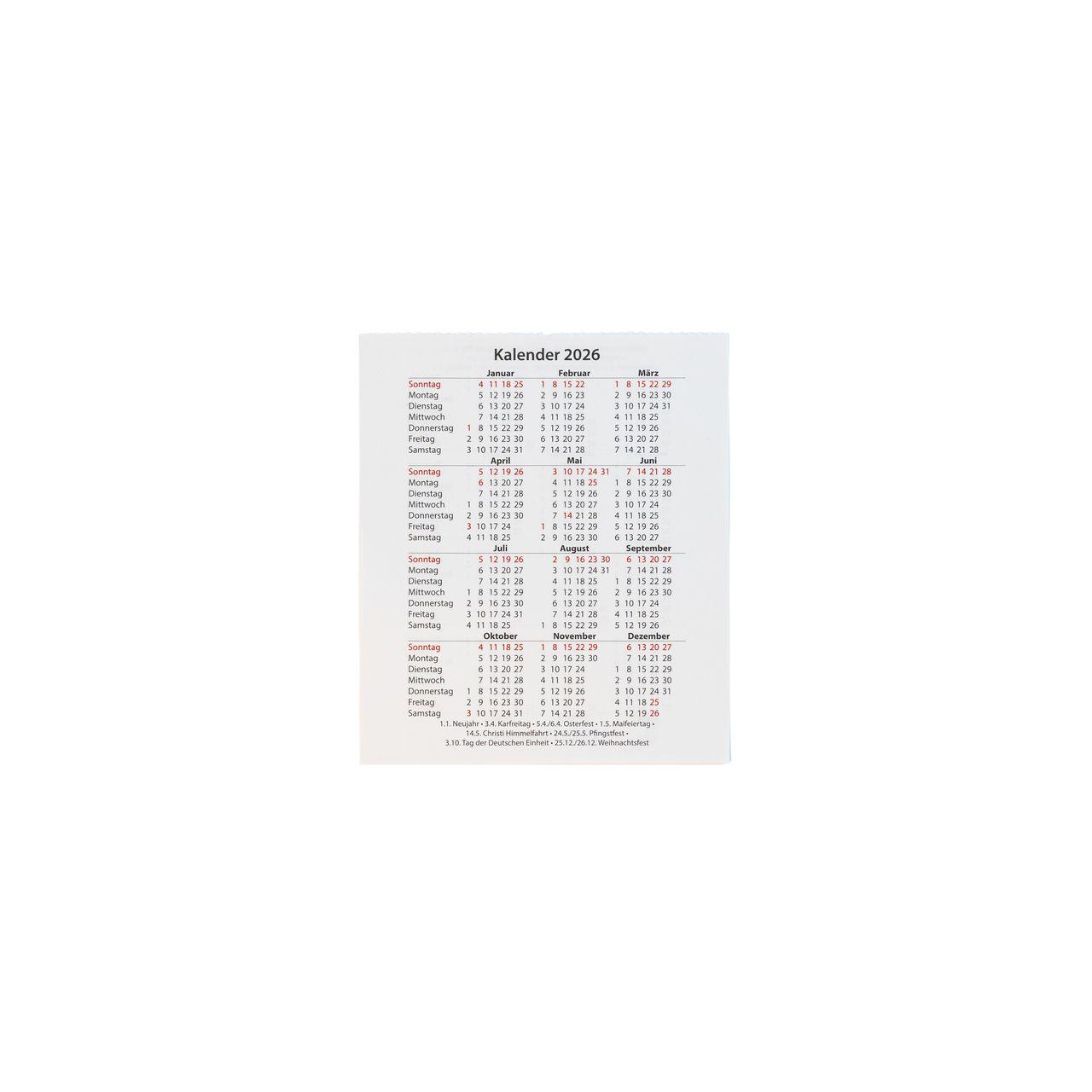 Beispielinhalt (Bild) Neukirchener Kalender 2026 - Großer Abreißkalender in lesefreundlicher Schrift