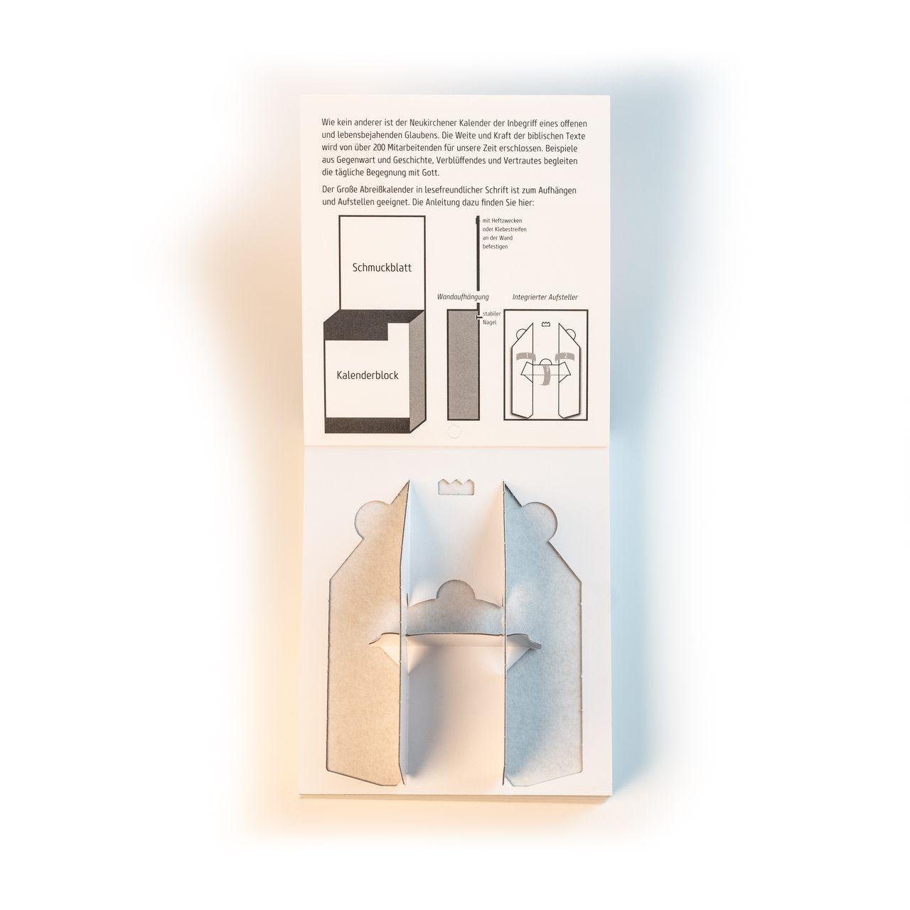 Beispielinhalt (Bild) Neukirchener Kalender 2026 - Großer Abreißkalender in lesefreundlicher Schrift