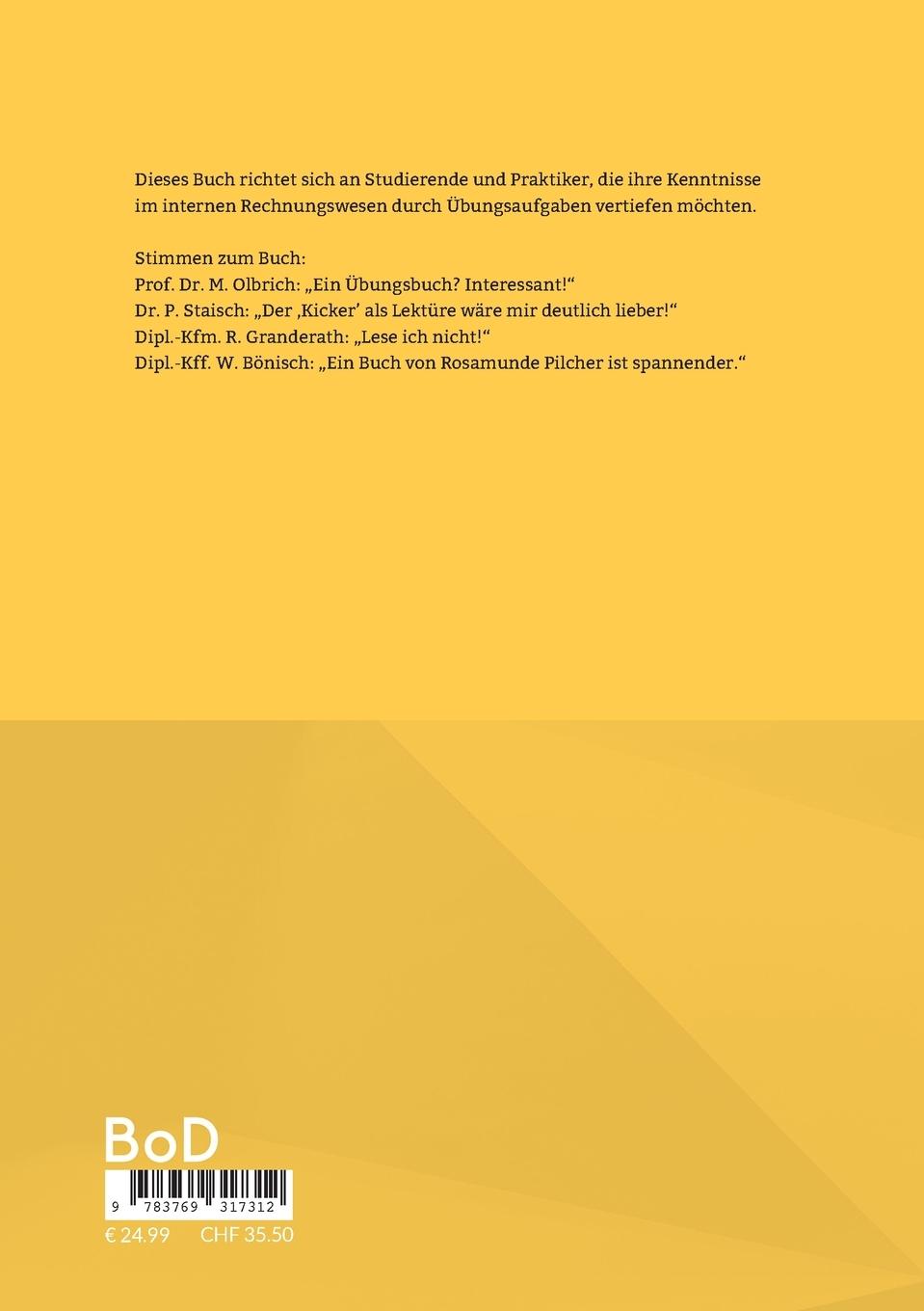 Rückseitencover Internes Rechnungswesen in Fällen