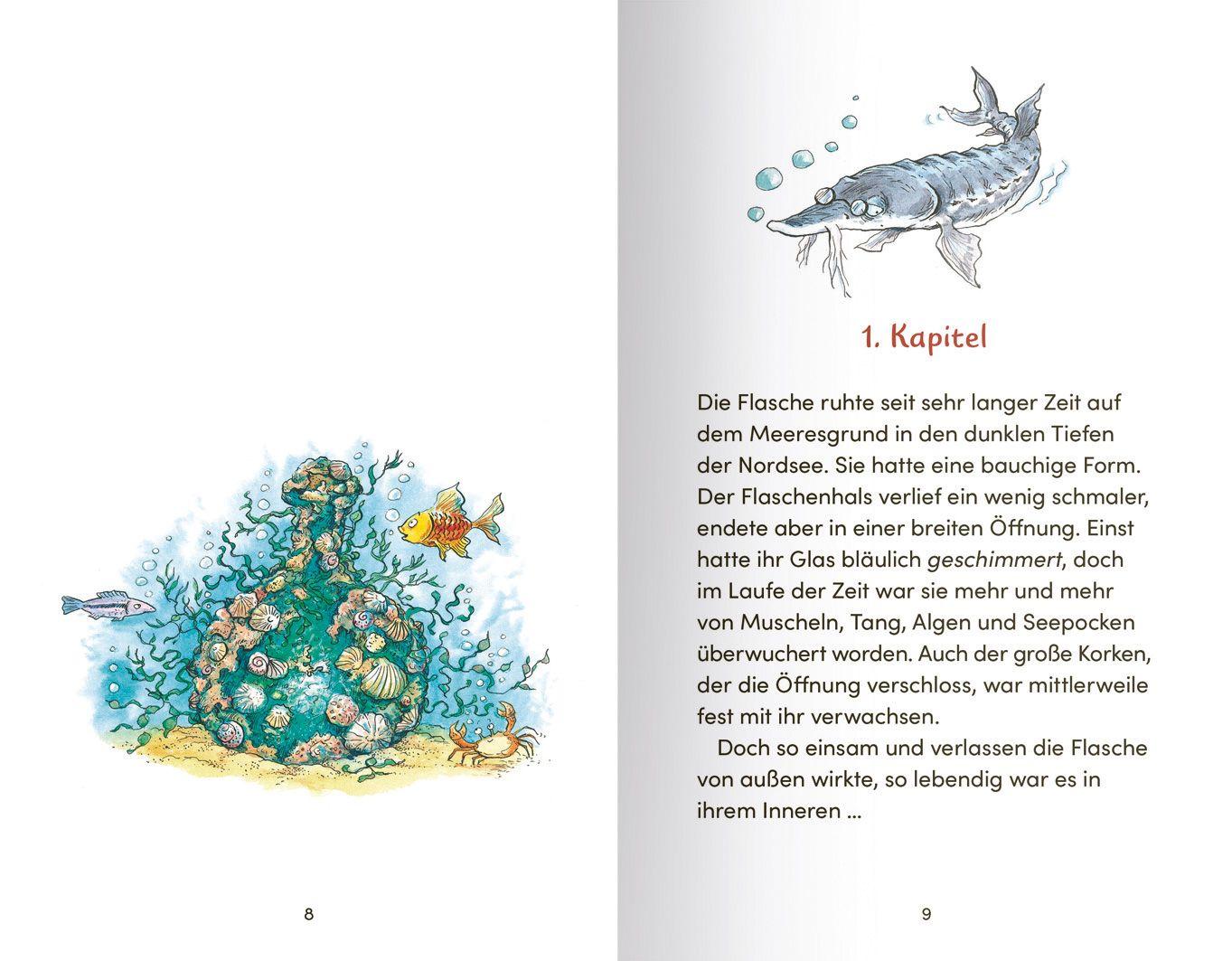 Beispielinhalt (Bild) Die Schiffsgeister (Band 1) - Die geheimnisvolle Flasche